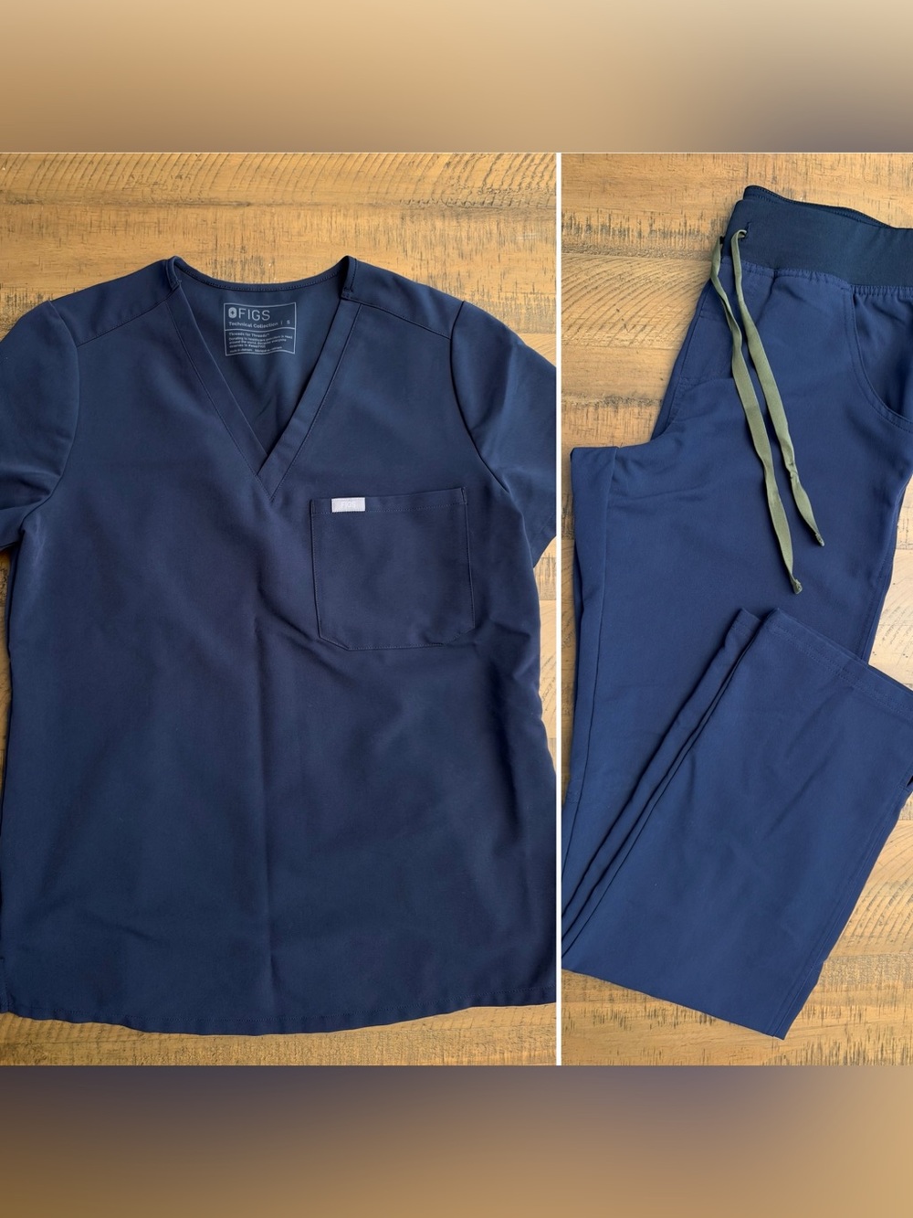 Women's Figs Charcoal Grey Scrub Set